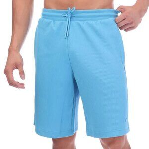 ADIDAS ORIGINALS TREFOIL PLISSE PLEATED BLUE DRAWCORD SHORTS SZ SMALL